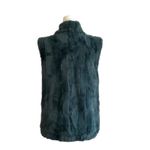 Sanctuary Surplus Vest Coat Green Teal Faux Fur Soft Teddy Jacket Size Medium Photo 5