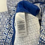 Laundry by Shelli Segal Geometric Blue & White Stretch Cotton Crop Pants Size 2 Photo 8