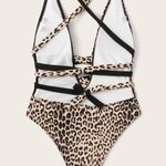 SheIn Cheetah One-Piece Swimsuit Photo 1