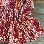 Free People  Heartbeats Floral Boho Long Sleeve Jersey Mini Dress - Sz S 💛🎀 Photo 10