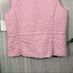 Liz Claiborne NEW  Liz Gold Embossed Floral Pink Vest size M Medium NWT Photo 4