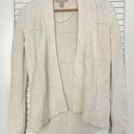 Banana Republic  Cream Thick Knit Open Front 90s Preppy Cardigan Sweater size XS Photo 0