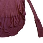 We The Free  People Catalina High Low Thermal Long Sleeve Shirt Top Size Small Photo 4
