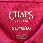 CHAPS  Womens Sleeveless Polo Shirt Size XL Pink & White New Photo 5