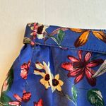 Band of Gypsies Band of‎ Gypsies Blue Floral Print Skirt Ruffle Hem Belted Womens Large Photo 2