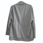 Caslon Cinch Waist Jersey Knit Gray Cardi Size Lg Photo 3