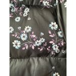 Skechers Floral puffer jacket by black, blue & pink stand collar size large Photo 9