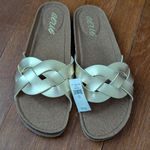 Aerie Gold Braided Sandals NWT Size 8 Photo 5