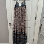 Anthropologie Floreat Anja Maxi Dress with‎ Spaghetti Straps size Small NWT Blue Photo 7