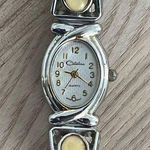 Catalina Ladies Watch Vintage Teardrop Stainless Stretch Bracelet Silver Dial Photo 2