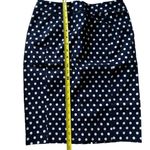 Forever 21 Pixley Navy Blue Polka Dot Pencil Skirt – Sz S | Classic Slim Fit Workwear Chic Photo 6