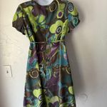 United Colors Of Benetton Dress Womens Medium Abstract Boho Made in Italy Photo 2