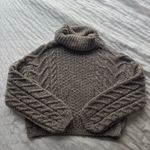 BLANK NYC  Chenille Turtleneck Crop Sweater Photo 4