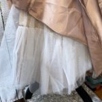 WTOO by Watters & Watters Strapless Champagne with Black Bow Maxi Gown size 2 Tan Photo 6