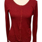 Women's Dark Red Button Photo 0