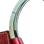 Cuoieria Fiorentina Red Leather Satchel Bag Round Handle Stylish Tote with strap Photo 5