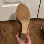 Michael Kors Michael  Leather Platform Wedge Sandal Size 8 Photo 5