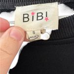 BiBi Fringe Black Sweater Oversized Small Photo 2