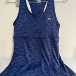 Head  Built In Bra Ladies Blue Tank Top Photo 0