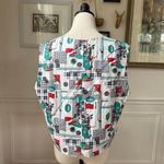 Vintage 90s Tabi International Golf Novelty Print Vest 16 XL Green Photo 1