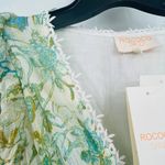 Rococo NWT  Sand RS-Elan 1728 Sparkle Metallic Puff Sleeve Midi Dress Size XS Photo 4