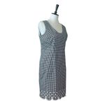 Amanda Smith Retro Dress Sheath Embroidery Hem Black Gingham Women’s Size 12 Photo 1