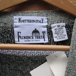 NWT Vintage 90s Fair Isle Grandpa Sweater Gray Size M Photo 6