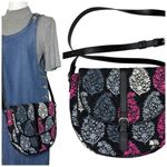 Vera Bradley Purse Northern Lights Saddle Bag Crossbody Adjustable Quilted Slim Photo 1