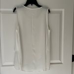 Soprano White Sleeveless Layered Asymmetrical Blouse Photo 5