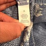 Aerie  heart eyes waffle Henley Floral Blue Long Sleeve shirt blue medium M Photo 5