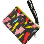 Vtg Loyal Army Zip Pouch Card Case Wallet Lightning Bolt Black Multi Photo 0