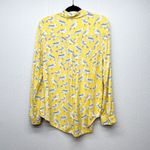 BeachLunchLounge Shirt Womens Large Novelty Bird Print Relaxed Casual Minimalist Photo 5