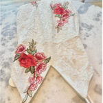 Luxxel  White Lace Dress With Embroidered Roses SMALL​​​​​​​​​​​​​​​​​​ Photo 0
