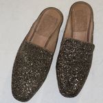 Madewell  Gold Glitter Willa Loafer Mules Size 7 Photo 2