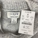 J.Crew Gray & Black Colorblock Long Sleeve Crew Neck Sweater NEW L Photo 3
