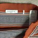 Sandro Jupe Jella Striped Ribbed Mini Skirt with a ruffle hem in brown Photo 7