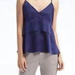 Banana Republic Peplum Cobalt Blue Camisole Top Size 4 Layered & Tiered Photo 0