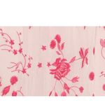 Kensie Floral Embroidered Puff Sleeve Chiffon Midi Dress In Blush/ Rasberry Photo 2