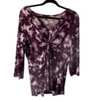 Daisy Fuentes Y2k Vintage Twist Front Tie Dye Print Going Out Top Fairy Size L Photo 1