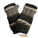 Nwt Paths of The Spirit Cozy Knit Wool Fingerless Gloves Gray Photo 1