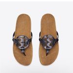 Tory Burch  Miller Cloud Sandals Perfect Black Patent Leather/ Suede Cork Photo 1