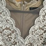 Jessica Howard  Tan and‎ White Lace Short Sleeve Dress Size 10 Photo 3