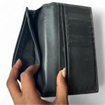 Coach  Black Embossed Leather Wallet Photo 6