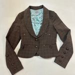 Guess Elegant layered blazer jacket with tartan lining from the  S/PBrown collection* Photo 2