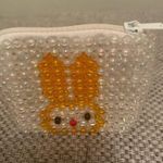 HANDMADE White Beaded Kawaii Coin Purse Pouch Photo 1