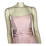 David's Bridal strapless tiered sheer organza ball gown in PINK F14196 size 4 Photo 8