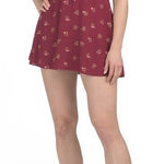 Free People NWT  Everyones Favorite Mini Dress Red Floral V Neck Tie Boho‎ Size S Photo 0