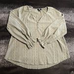Frye Womens small Textured Long Sleeve Peasant Blouse Photo 0