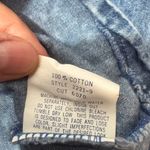 SWITCH USA Vintage Blue Acid Wash Half Button Blouse Size M Photo 5