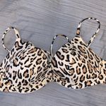 Shade & Shore Leopard Push-up Bikini Top Photo 0